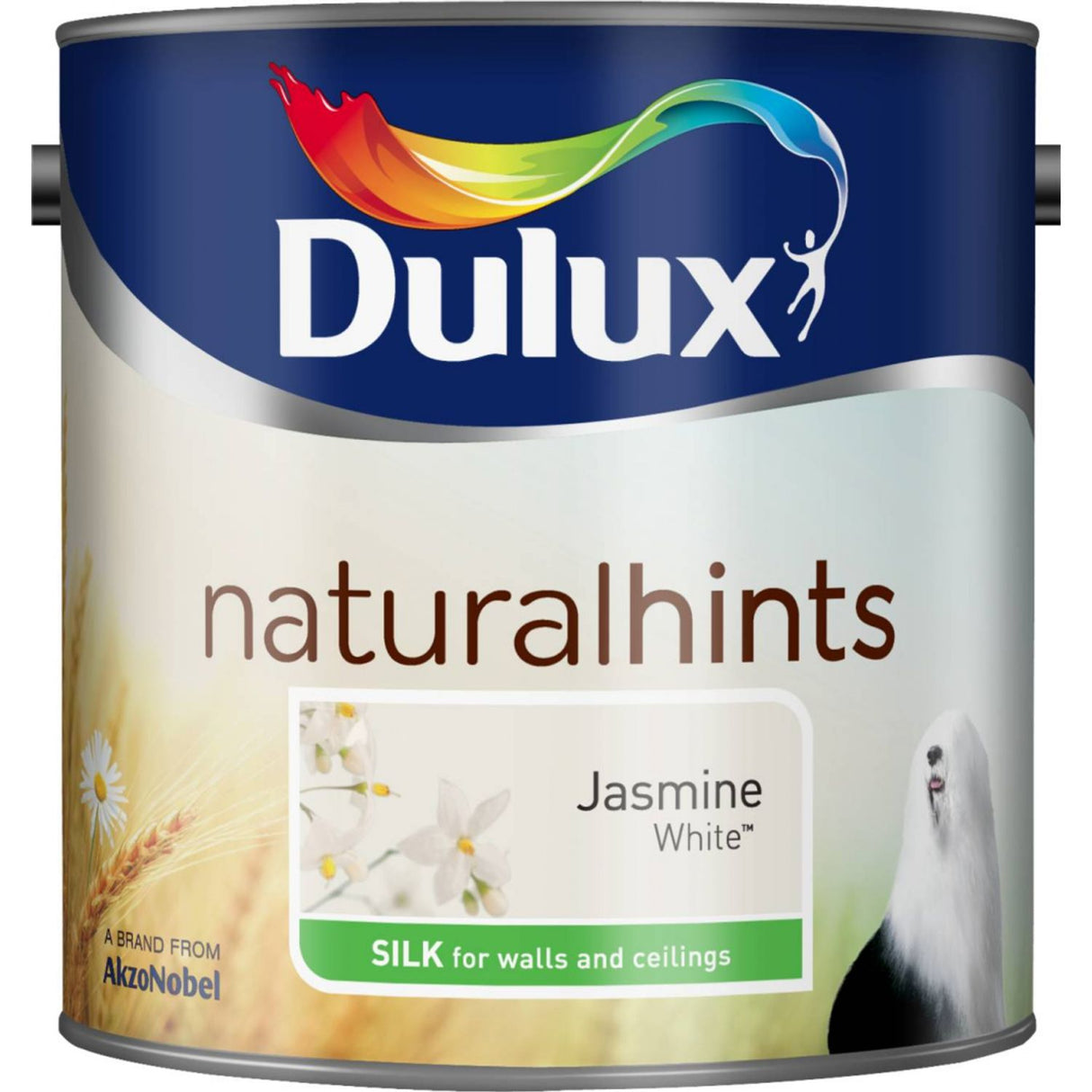 Natural Hints Silk Paint 2.5 Litre Jasmine White