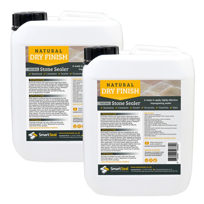 Natural Stone Sealer Dry Finish 5 Liter Pack of 2