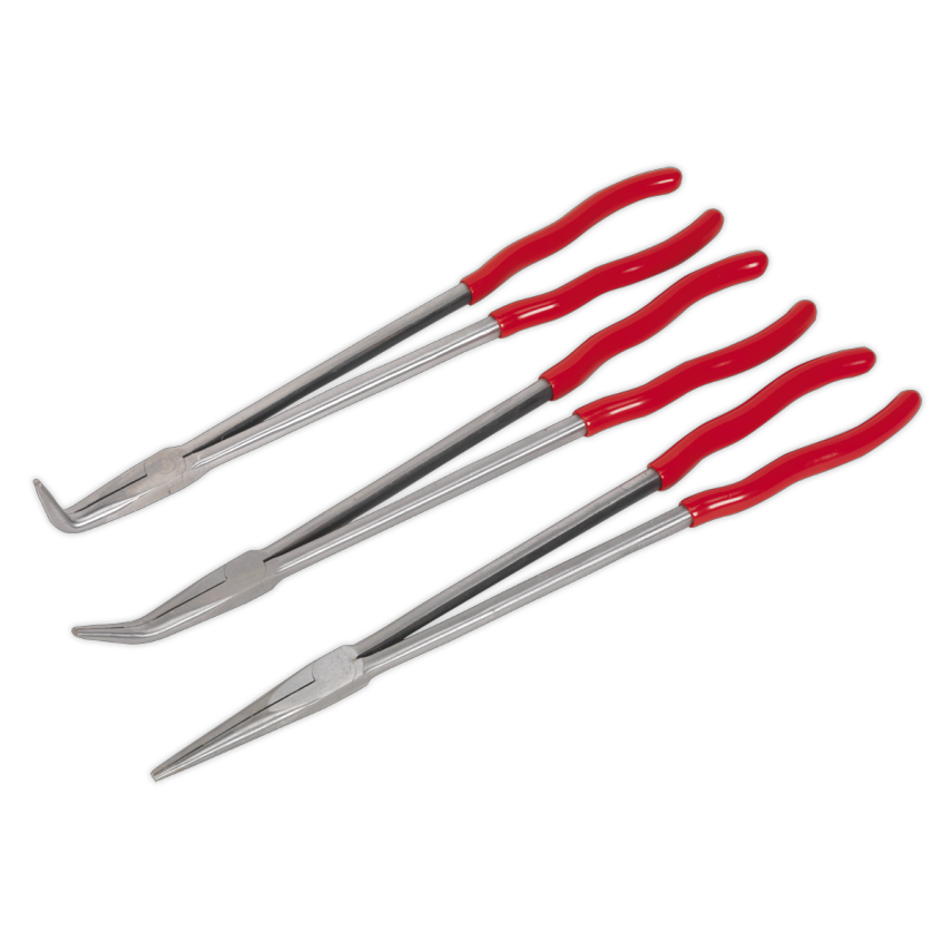 Needle Nose Pliers Set 3 Piece Extra Long 400mm