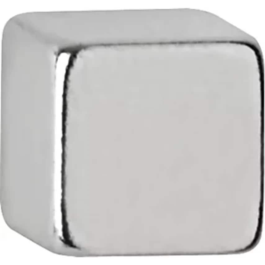 Neodymium Cube Magnet Height 5 mm Pack of 100 Holding Force 1.1 Kg Light Silver