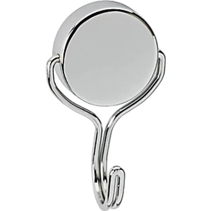 Neodymium Magnet with Carousel Hook Silver Pack of 4 38.5 mm Holds 50 kg
