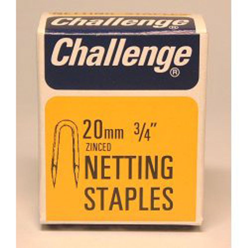 Netting Staples - Zinc Plated (Box Pack) 20mm