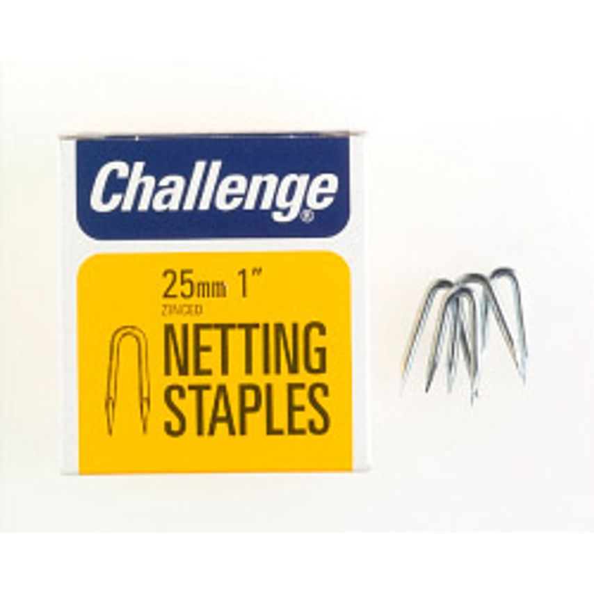 Netting Staples - Zinc Plated (Box Pack) 25mm