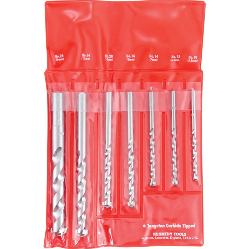 No.10-26 7 Piece Masonry Drill Set