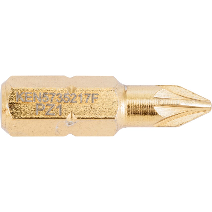 No.1 P/Driv TiN Coated Screwdriver Bit 1/4" Hex STD