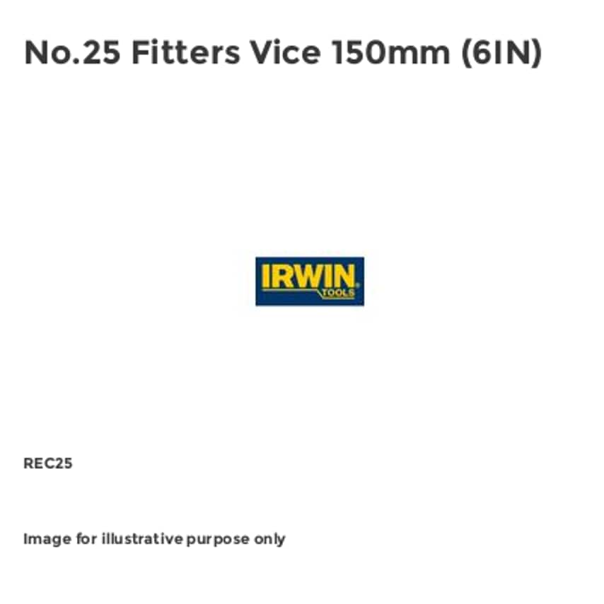 No.25 Fitters Vice 150mm (6IN) REC25