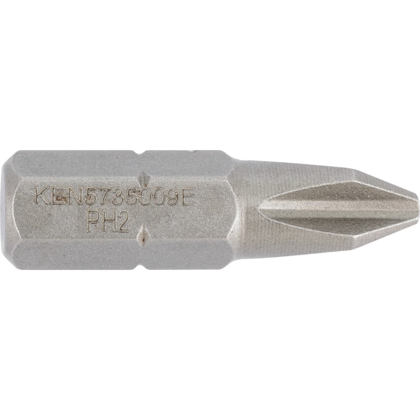 No.2 Cross/Pt Screwdriver Bit 1/4" Hex STD (Pk 10)