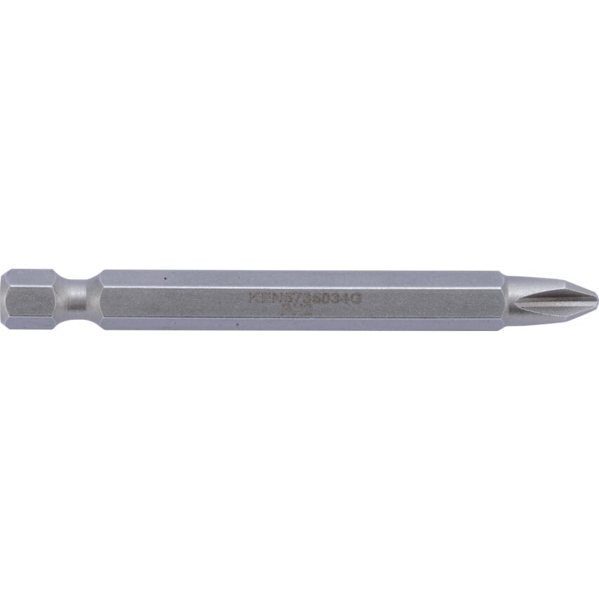 No.2 X 70mm Phillips Power Bit 1/4" Hex