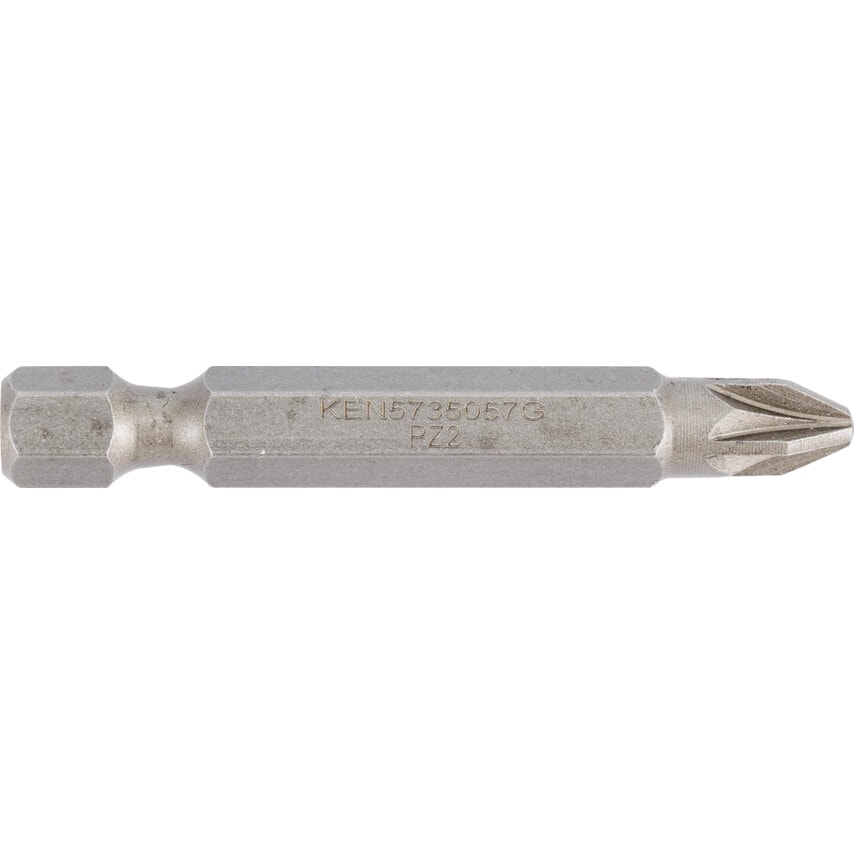 No.2x50mm Pozidriv Screwdriver Bit 1/4" Hex