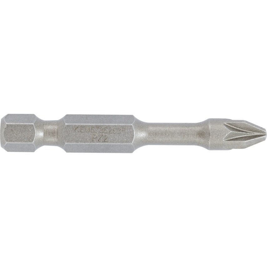No.2x50mm Pozidriv Torsion Bit 1/4" Hex