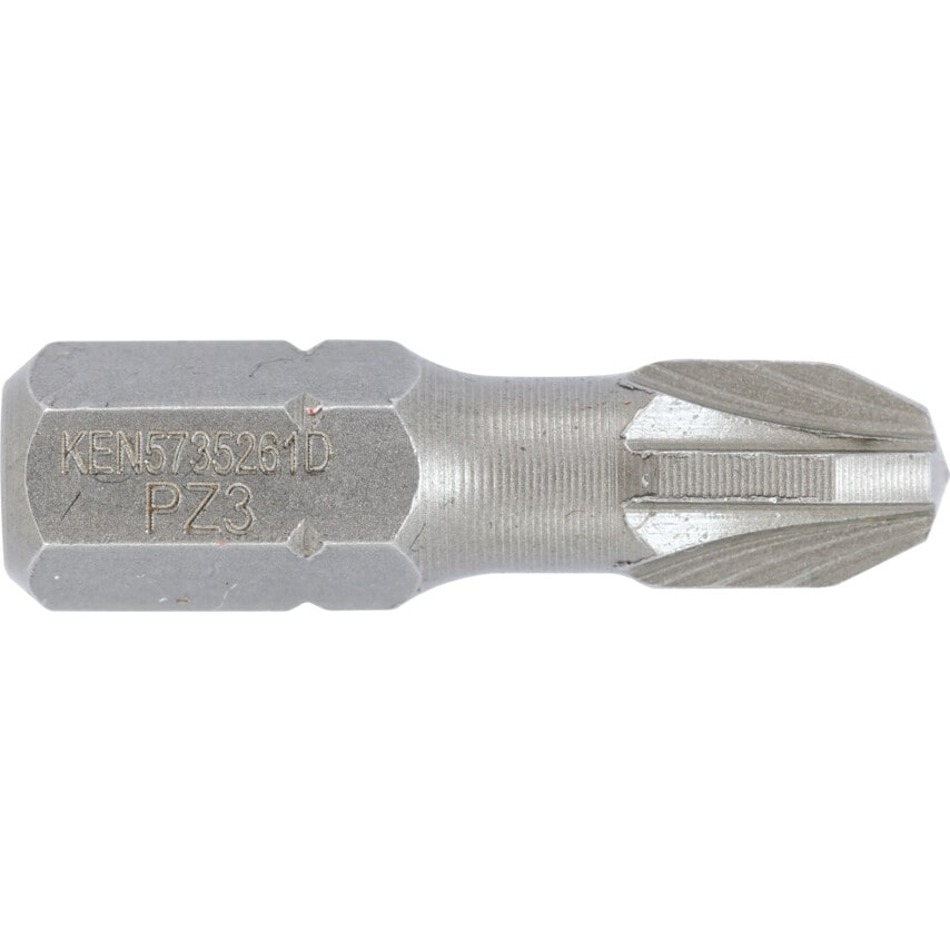 No.3x25mm Pozidriv Torsion Bit 1/4" Hex