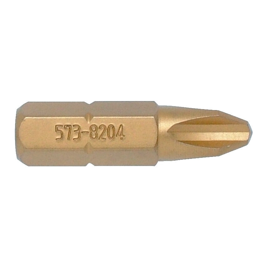 No.4 Cr/Pt TiN Coated Screwdriver Bit 5/16" Hex STD