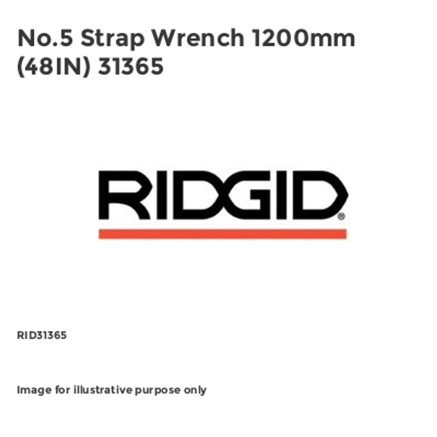 No.5 Strap Wrench 1200mm (48IN) 31365 RID31365