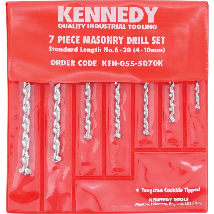 No.6-20 7 Piece Masonry Drill Set