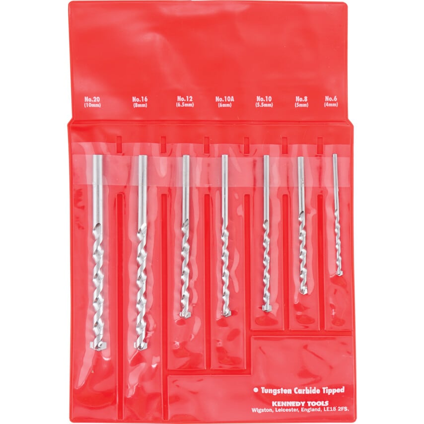 No.6-20 7 Piece Masonry Drill Set