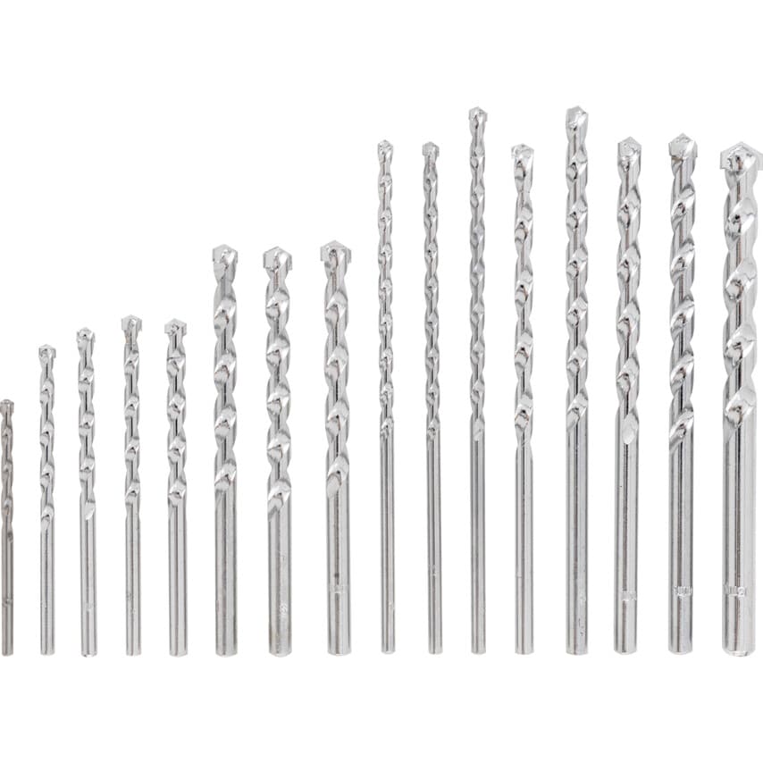 No.6-24 16 Piece Masonry Drill Set