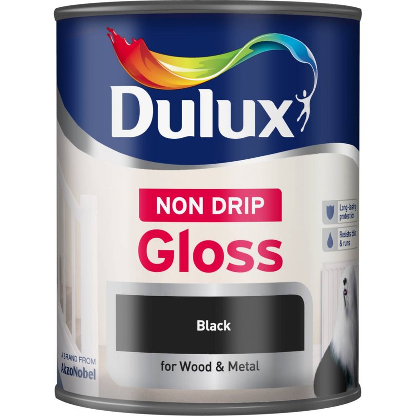 Non Drip Gloss 750ml Black - 810994