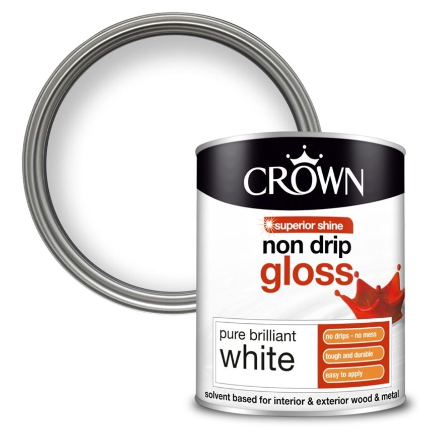 Non Drip Gloss 750ml Pure Brilliant White - 5026784