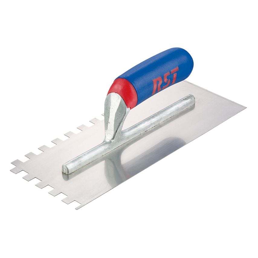 Notched Trowel Square 6mm Soft Touch Handle 11 x 4.1/2in RST8002ST