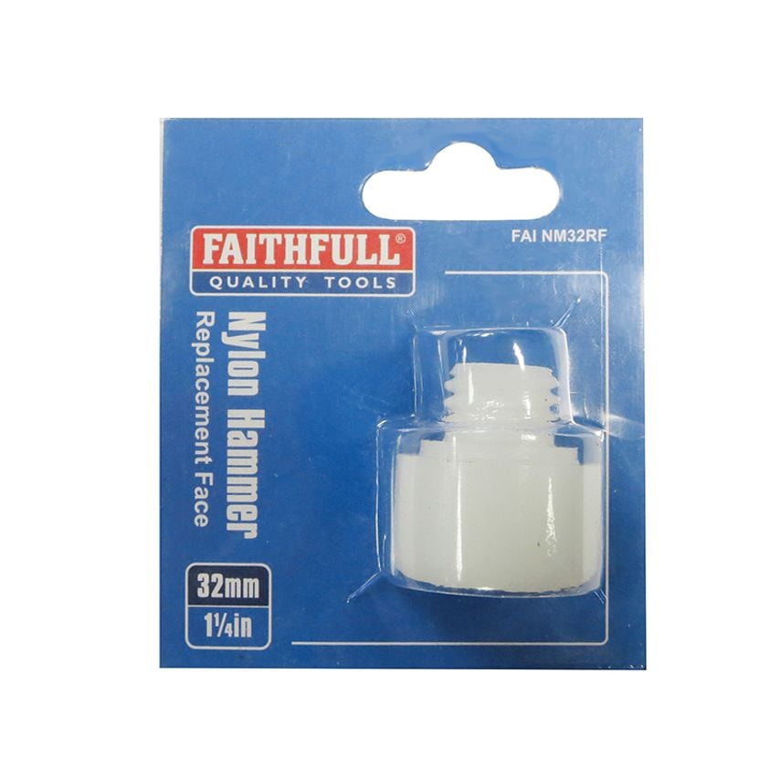 Nylon Hammer Replacment Face 32mm FAINM32RF