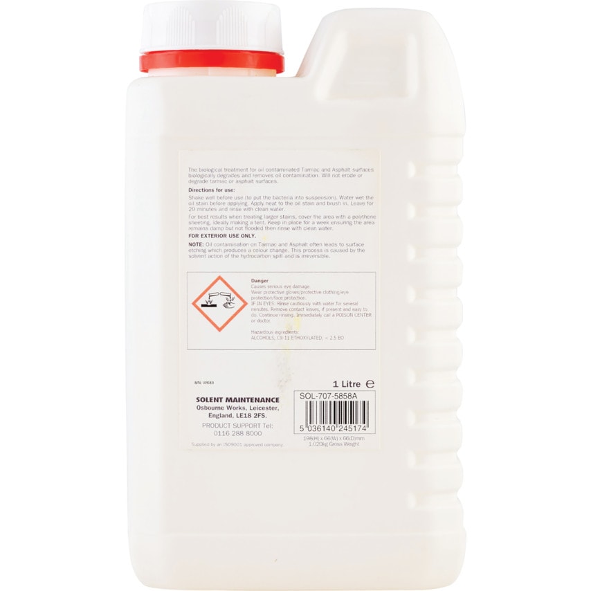 OSRTA-1 Oil Stain Remover Tarmac & Asphalt 1LTR