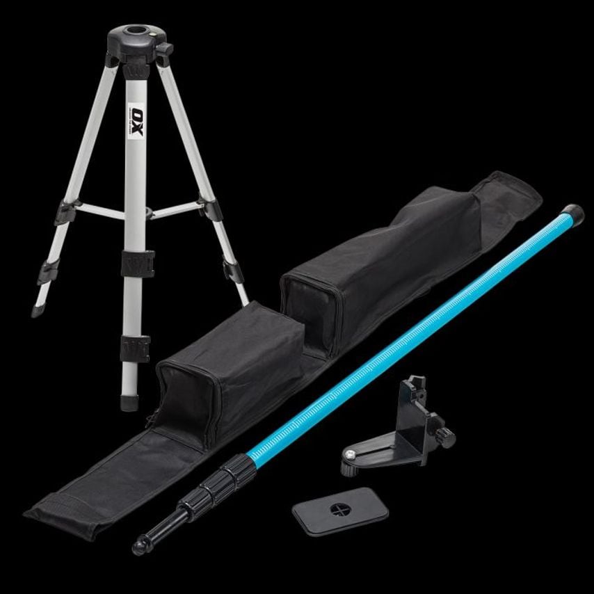 OX Pro 3.2m Extendable Tripod and Pole for Laser Levels