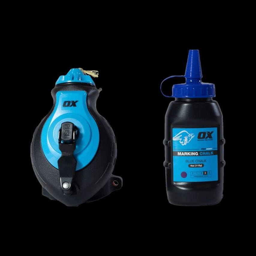 OX Pro Aluminium Kevlar Chalk Line Reel and Refill OX P506302