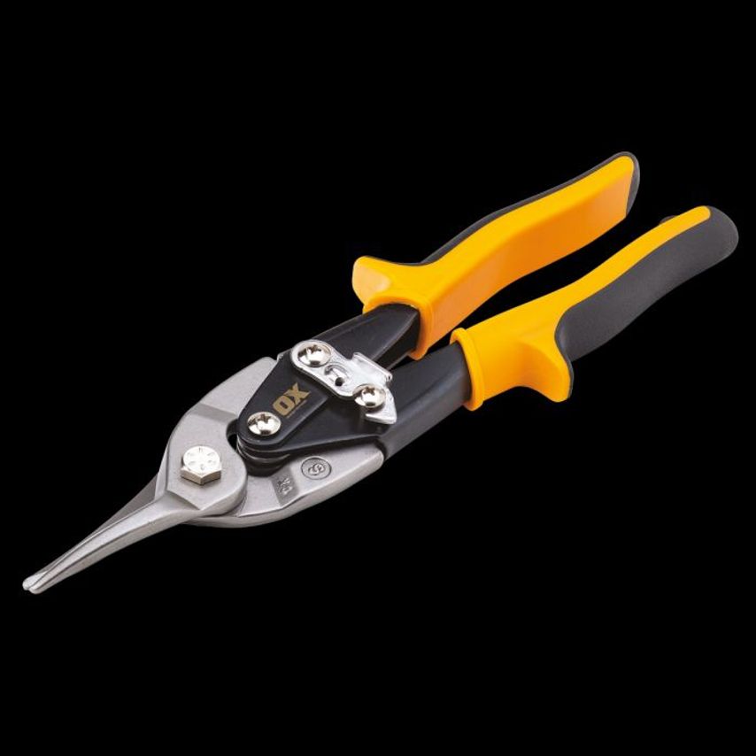 OX Pro Aviation Snips with Holster Straight Cut (Yellow) OX P231003