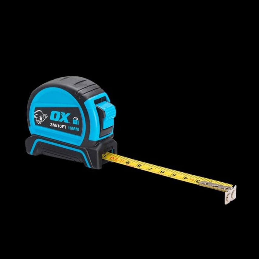 OX Pro Dual Auto Lock Tape Measure 3m/10ft