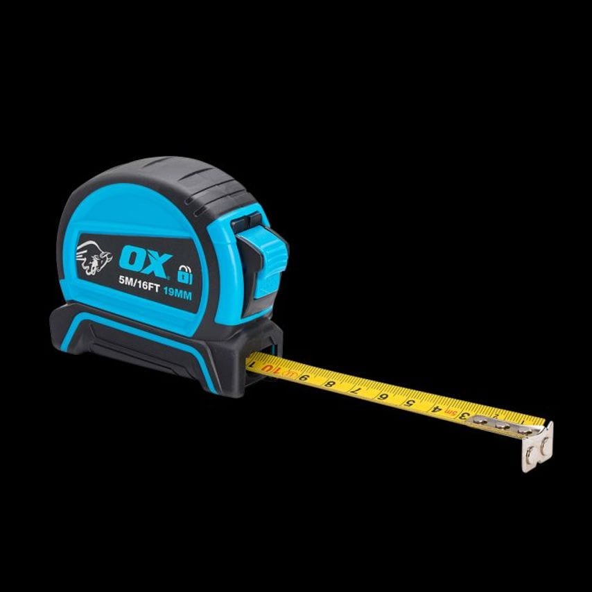 OX Pro Dual Auto Lock Tape Measure 5m/16ft