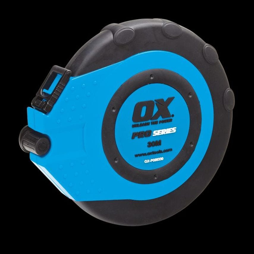 OX Pro Fibreglass Closed Reel Tape 30m/100 Feet OX P028330