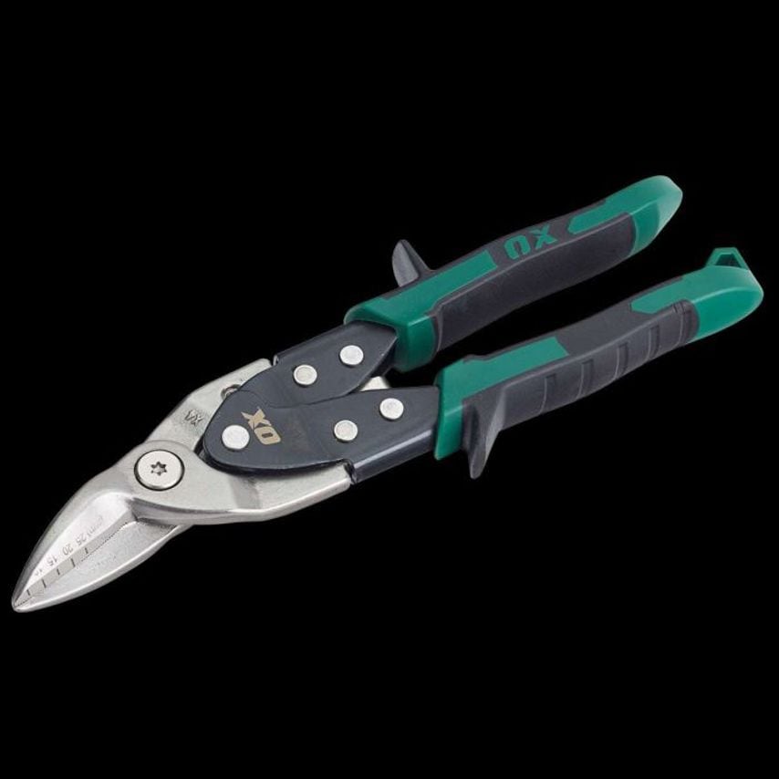 OX Pro Heavy Duty Aviation Snips Right Cut (Green) OX P232802