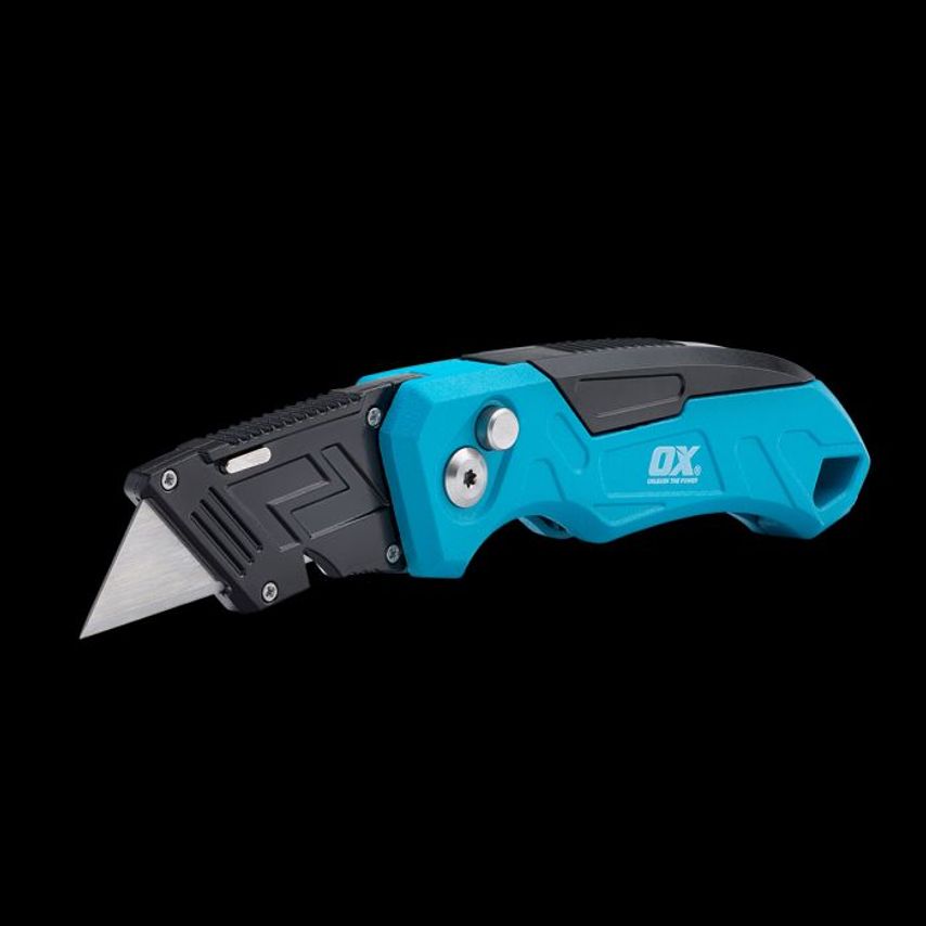 OX Pro Heavy Duty Fixed Blade Folding Knife Includes 3 Blades OX P224301