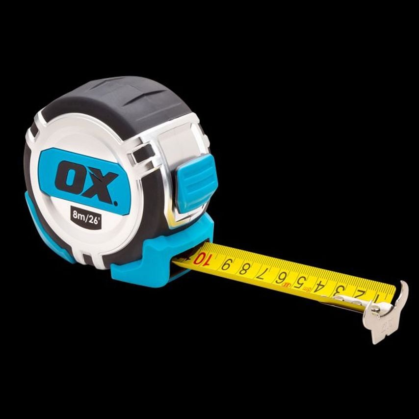 OX Pro Heavy Duty Tape Measure 8m/26ft