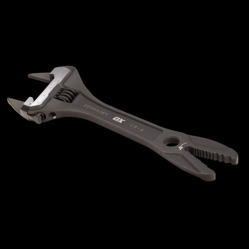 OX Pro Slim Jaw Adjustable Wrench 200mm/8"