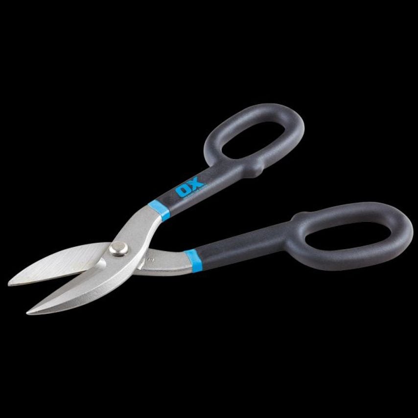 OX Pro Straight Tin Snips 250mm/10" OX P223010