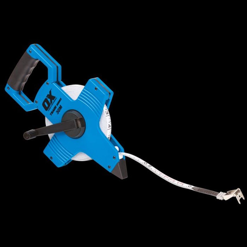 OX Trade Open Reel Tape Measure 30m/100Feet OX T023503