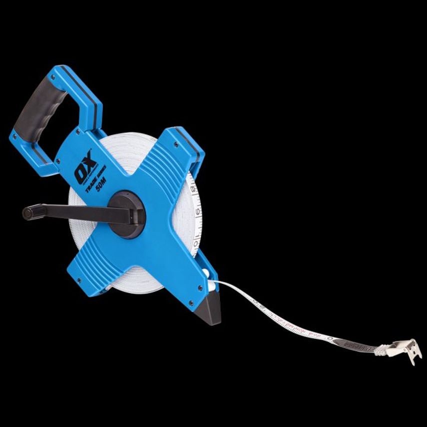 OX Trade Open Reel Tape Measure 50m/165Feet OX T023505