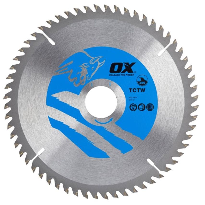 OX Wood Cutting Circular Saw Blade 210/30mm, 28 Teeth Atb OX TCTW 2103028