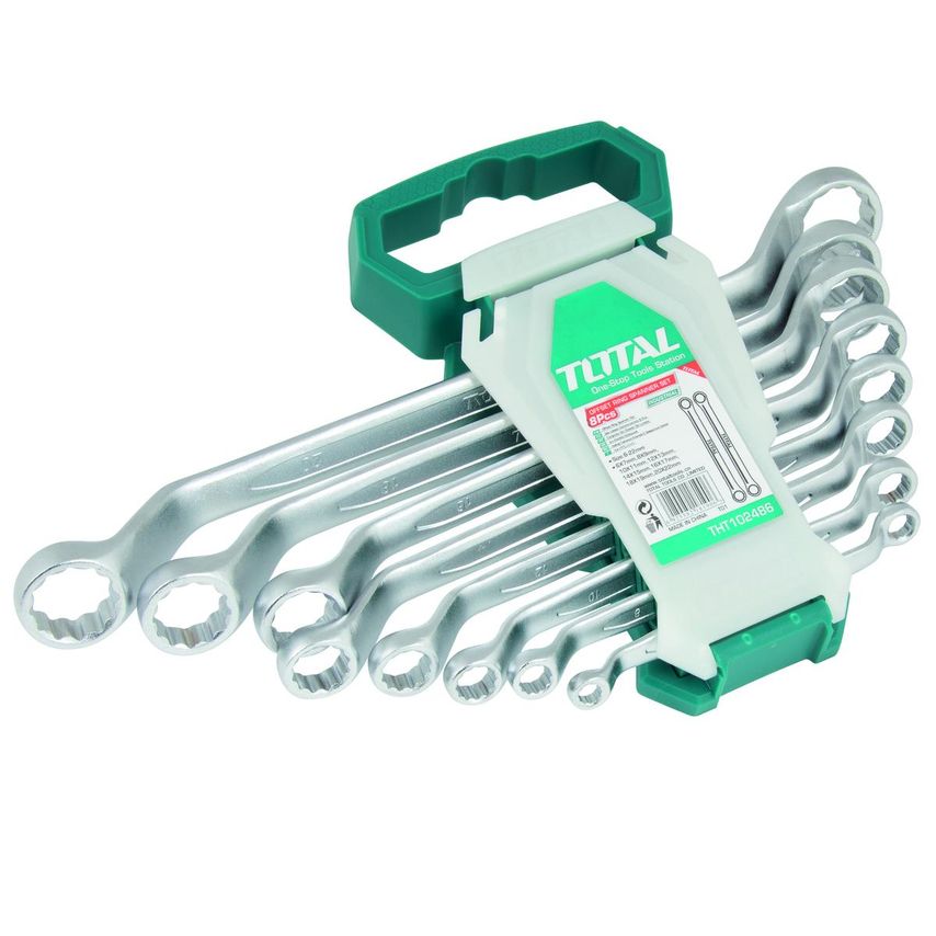 Offset Ring Spanner Set, 8 Peaces 6-22mm - THT102486