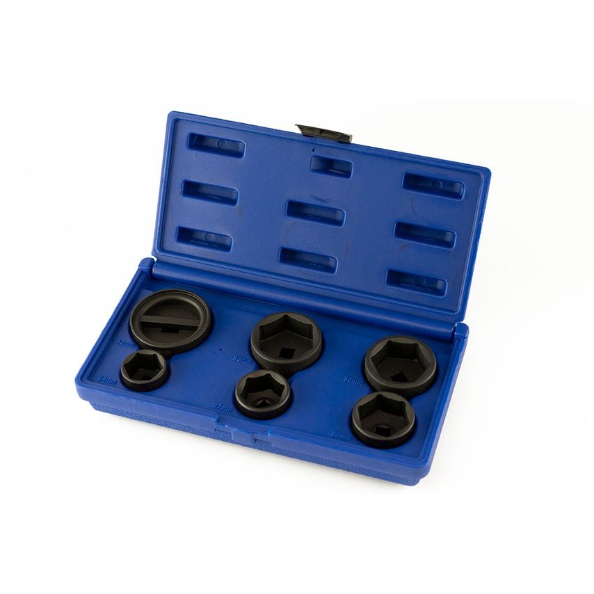 Oil Filter Removal Socket Wrench Tool Set Low Profile 24 27 32 36 38 42