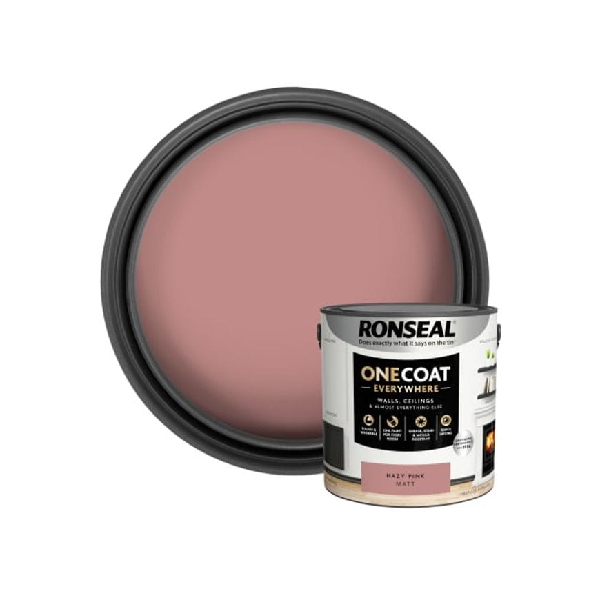 One Coat Everywhere Interior Paint Hazy Pink Matt 2.5L