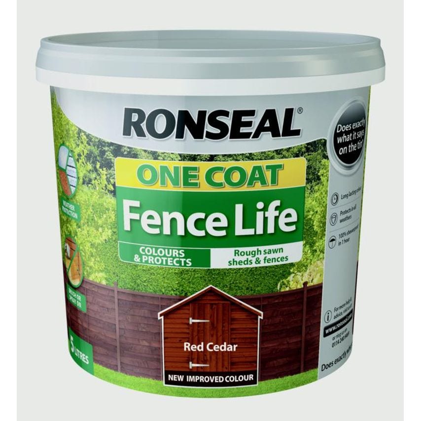 One Coat Fence Life 5L Red Cedar