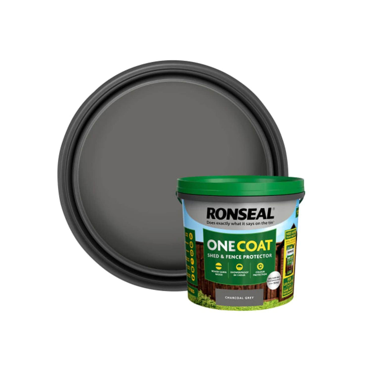 One Coat Shed & Fence Protection Dark Oak - 5L