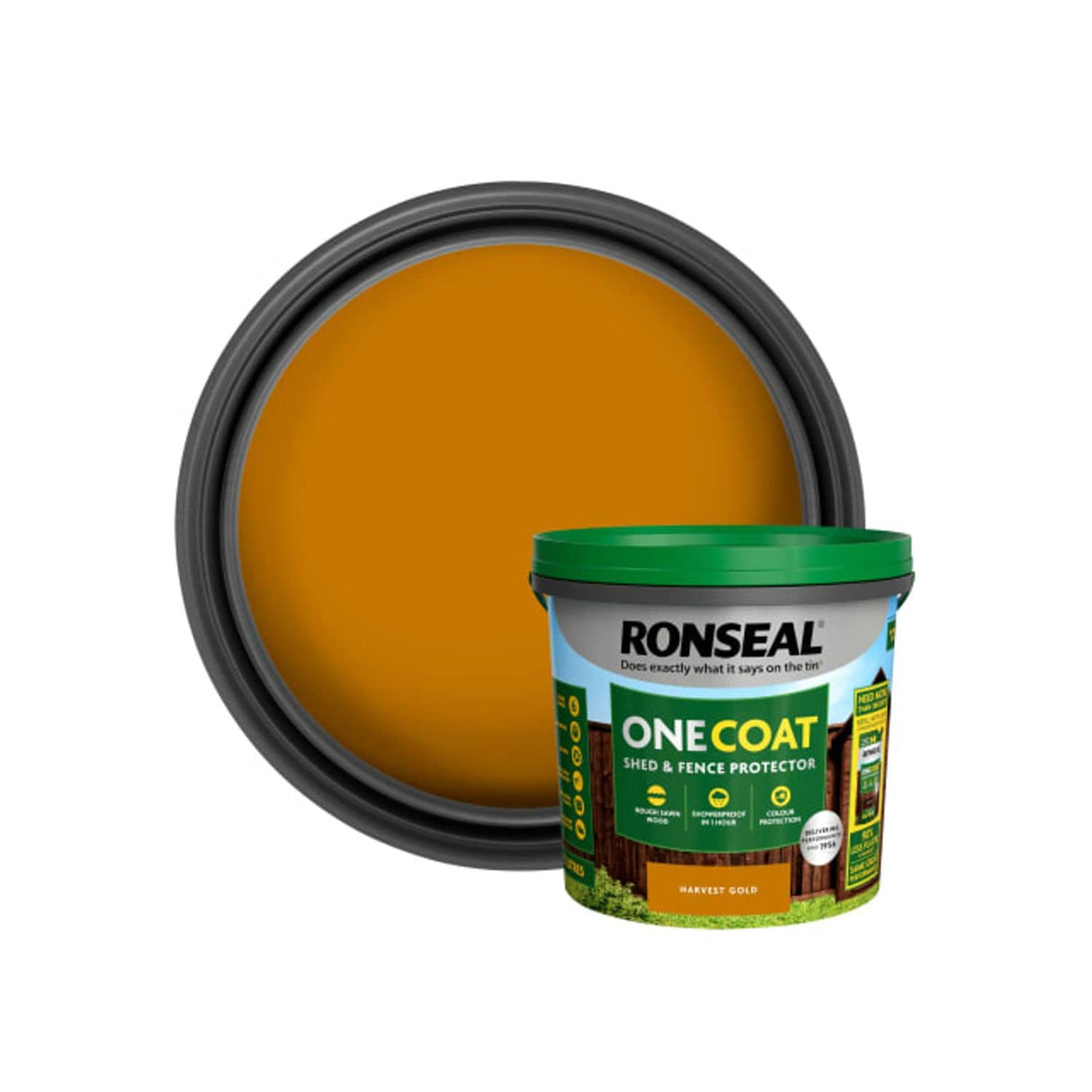 One Coat Shed & Fence Protection Harvest Gold - 5L
