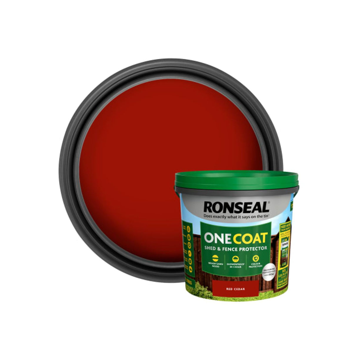 One Coat Shed & Fence Protection Red Cedar - 5L