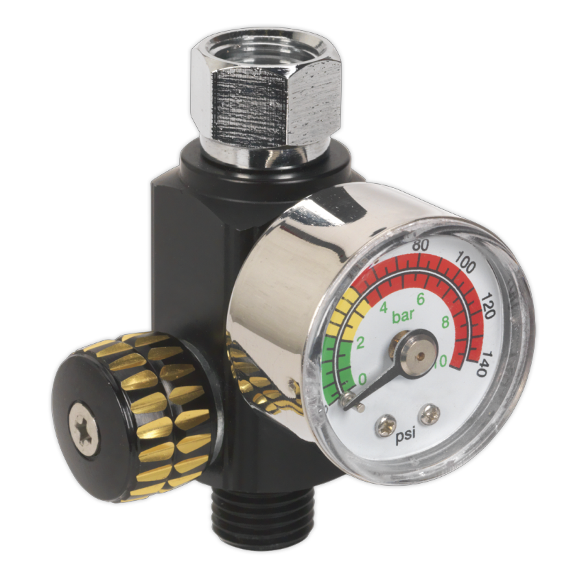 On-gun Air Pressure Regulator/Gauge