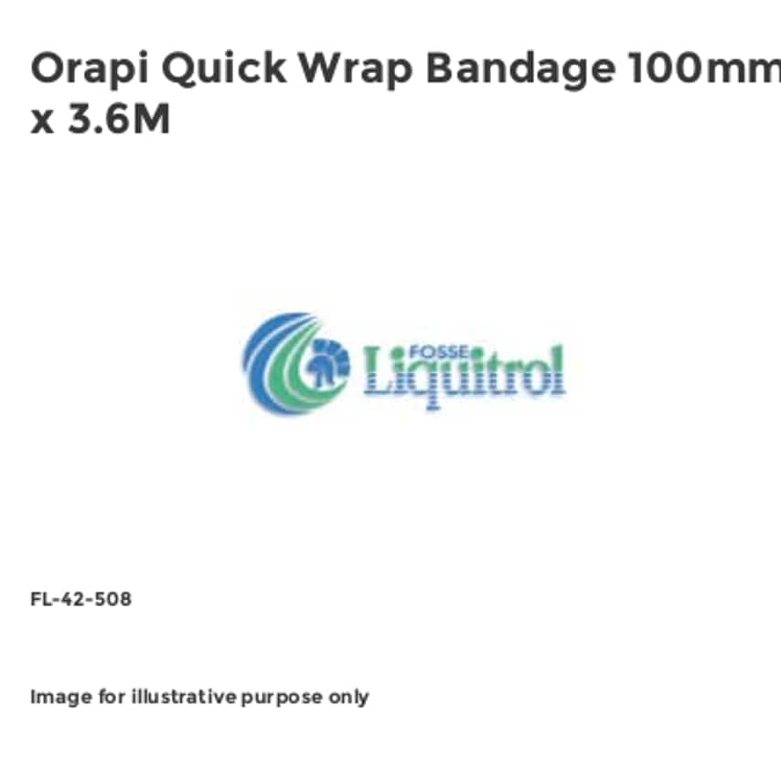 Orapi Quick Wrap Bandage 100mm x 3.6M FL-42-508