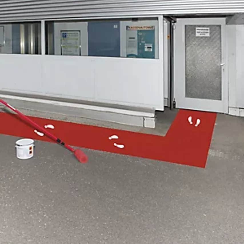 Outdoor Marking Paint, Capacity 5 L, Traffic Red RAL 3020