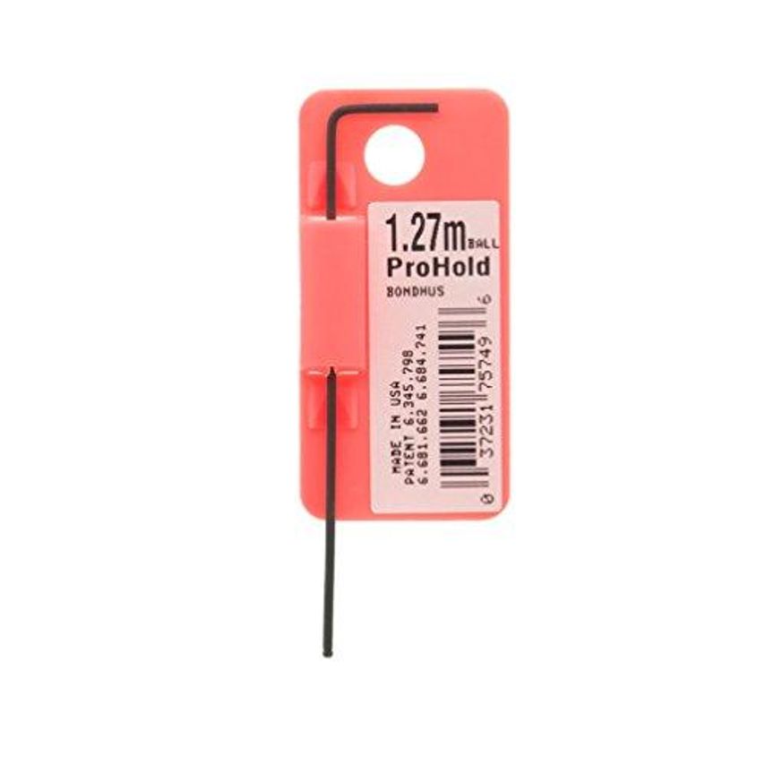 PBL1.27 ProHold Ballend Hex Key, 1.27mm, 75749